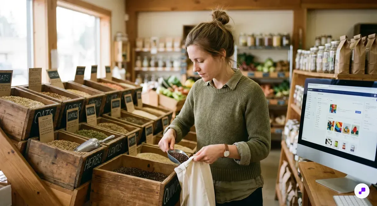 Editorial lifestyle image for health-food-organic-stores-marketing-shopify-guide